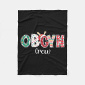 Christmas Obgyn Crew Obstetrics Ob Gyn Group Team Fleecedecke (Vorderseite)