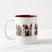 Christmas of cat - zweifarbige tasse (Links)