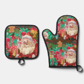 christmas ofenhandschuh & Topflappen-Set (Vorderseite)