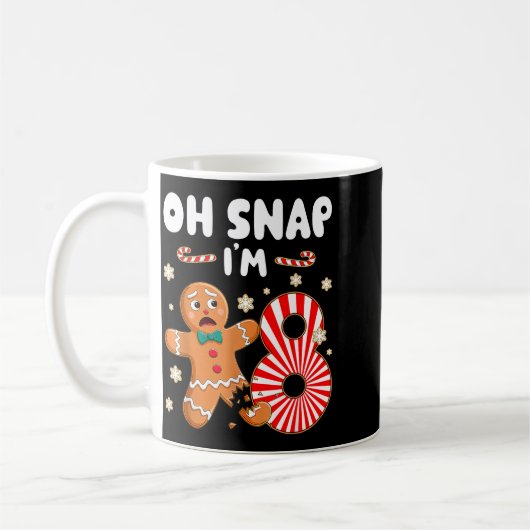 Christmas Oh Snap 8 Year Old Gingerbread Man 8th B Kaffeetasse (Links)