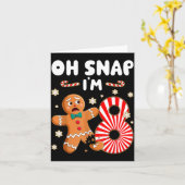 Christmas Oh Snap 8 Year Old Gingerbread Man 8th B Karte (Gelbe Blume)