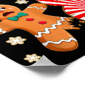 Christmas Oh Snap 8 Year Old Gingerbread Man 8th B Poster (Ecke)