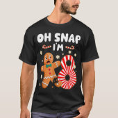 Christmas Oh Snap 8 Year Old Gingerbread Man 8th B T-Shirt (Vorderseite)