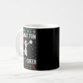 Christmas Oh What Fun It Is To Cheer - Cheerleadin Kaffeetasse (Vorderseite Links)