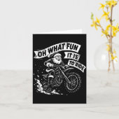Christmas Oh What Fun It Is To Ride Santa Dirt Bik Karte (Gelbe Blume)