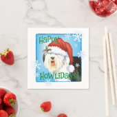 Christmas Old English Sheepdog Napkins Serviette (Beispiel)