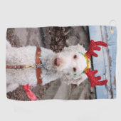 Christmas Ollie Golfhandtuch (Horizontal)