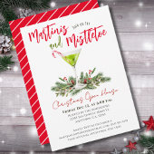 Christmas Open House Martinis & Mistletoe Party Einladung