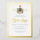 Christmas Open House Nutcracker Skript Folieneinladung (Vorderseite)