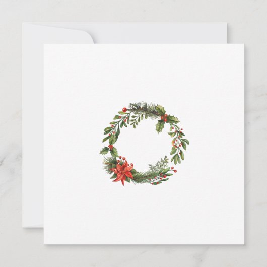 Christmas Open House Party Invitation (Rückseite)