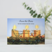 Christmas Open House Save the Date (Stehend Vorderseite)