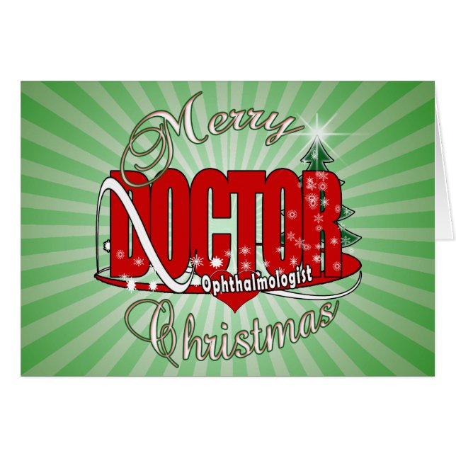 CHRISTMAS Ophthalmologe Augenarzt (Vorderseite (Horizontal))