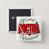 CHRISTMAS Ophthalmologe Augenarzt Button (Vorne & Hinten)