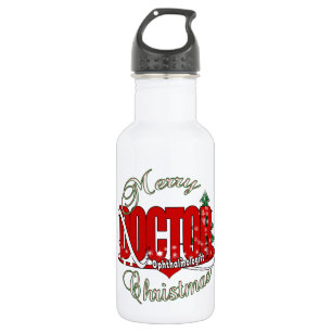 CHRISTMAS Ophthalmologe Augenarzt Edelstahlflasche