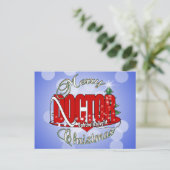 CHRISTMAS Ophthalmologe Augenarzt Feiertagspostkarte (Stehend Vorderseite)