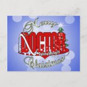 CHRISTMAS Ophthalmologe Augenarzt Feiertagspostkarte (Vorderseite)