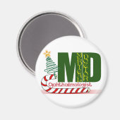 CHRISTMAS OPHTHALMOLOGIST MAGNET (Vorderseite/Rückseite)
