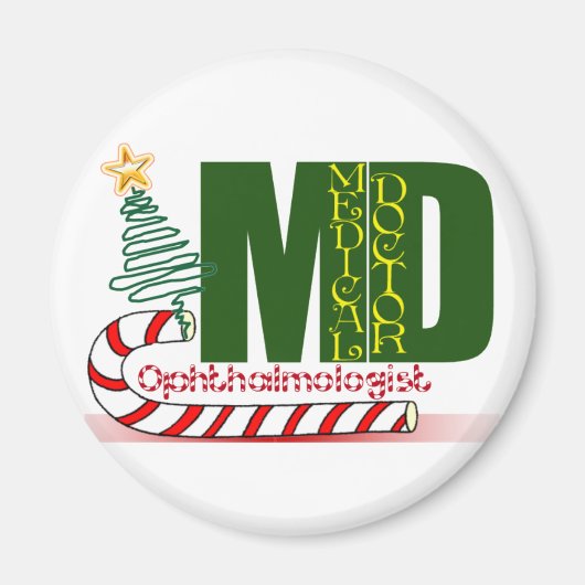 CHRISTMAS OPHTHALMOLOGIST MAGNET (Vorne)