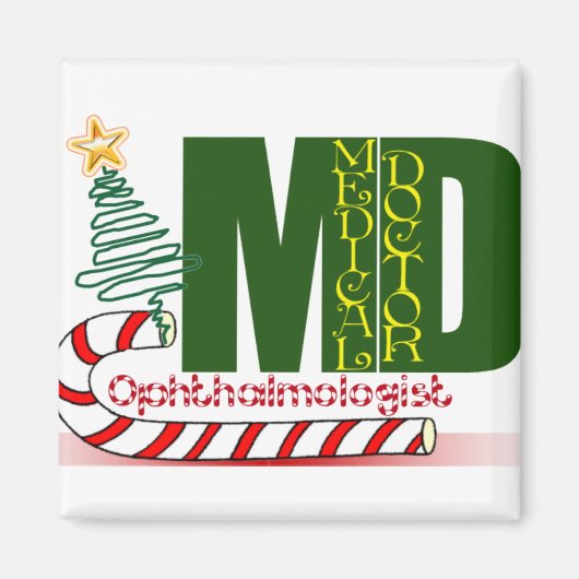 CHRISTMAS OPHTHALMOLOGIST MAGNET (Vorne)