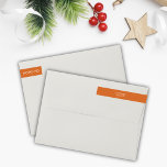 Christmas Orange "HO HO HO HO" Rücksendeadresse La<br><div class="desc">Minimalistisches Rücksendelabel für den Urlaub. Weihnachts-Orange-Hintergrund. Vollständig personalisierbar. Brauchst du Hilfe? Kontaktieren Sie uns für Hilfe bei der Personalisierung oder Anpassung. Gute Ferien!</div>