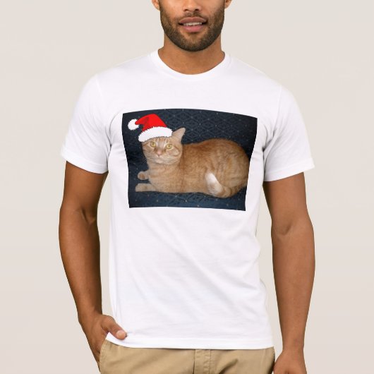 Christmas Orange Tabby Cat T-Shirt (Vorderseite)