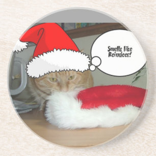 Christmas Orange Tabby Cat Untersetzer
