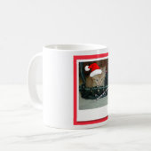 Christmas Orange Tabby Kitten Kaffeetasse (Vorderseite Links)