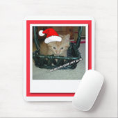 Christmas Orange Tabby Kitten Mousepad (Mit Mouse)