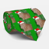 Christmas Orange Tabby Kitty Cat Krawatte (Gerollt)
