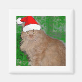 Christmas Orange Tabby Kitty Cat Magnet (Vorne)