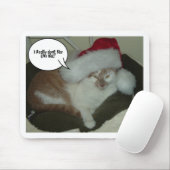 Christmas Orange Tabby Mousepad (Mit Mouse)