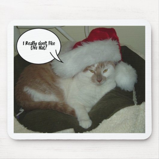 Christmas Orange Tabby Mousepad (Vorne)