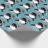 Christmas Orca Killer Whale Geschenkpapier (Ecke)