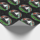 Christmas Orca Killer Whale  Geschenkpapier (Ecke)