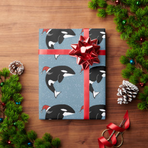 Christmas Orca Killer Whale  Geschenkpapier