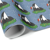 Christmas Orca Killer Whale Geschenkpapier (Rolleneckpunkt)