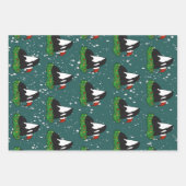 Christmas Orca Killer Whale  Geschenkpapier Set (Vorderseite 3)