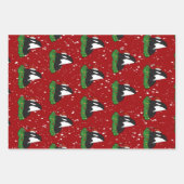 Christmas Orca Killer Whale  Geschenkpapier Set (Vorderseite)