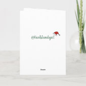 Christmas Orca Killer Whale Karte (Rückseite)