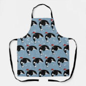 Christmas Orca Killer Whale Schürze (Vorderseite)