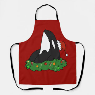 Christmas Orca Killer Whale Schürze