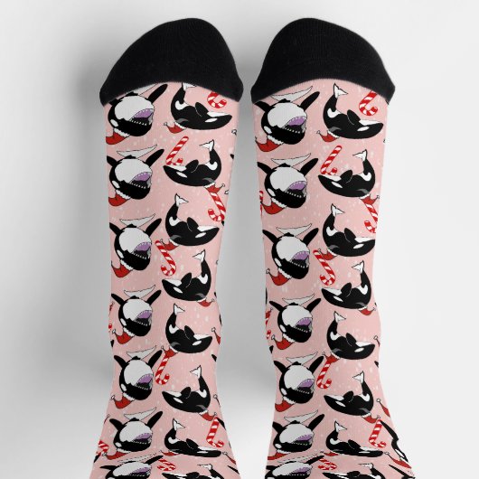 Christmas Orca Killer Whale Socken (Oben)