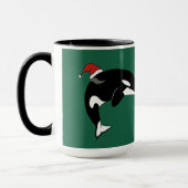 Christmas Orca Killer Whale Tasse (Links)