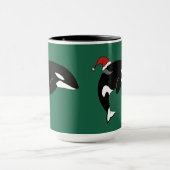 Christmas Orca Killer Whale Tasse (Zentrum)