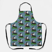 Christmas Orca Whale Schürze (Vorderseite)