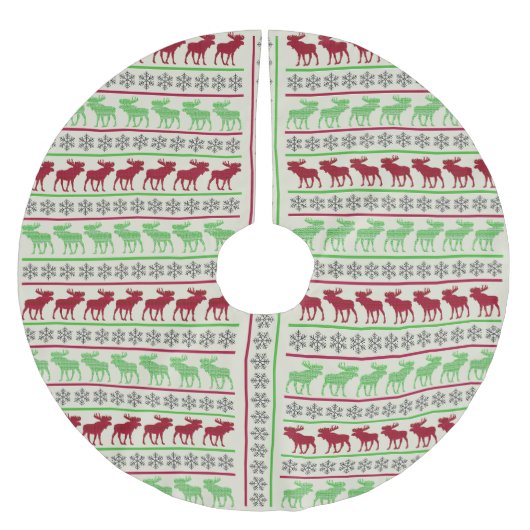 CHRISTMAS ORNAMENS REINDEER POLYESTER WEIHNACHTSBAUMDECKE (Vorderseite)