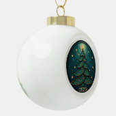 Christmas Ornament 2025 Faux Stained Glass Eff. 2 (Links)