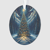 Christmas Ornament 2025 – Winter Night Tree 1 (Vorderseite)