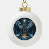 Christmas Ornament 2025 – Winter Night Tree 1 (Vorderseite)