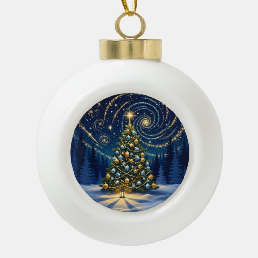 Christmas Ornament 2025 – Winter Night Tree 2 (Vorderseite)